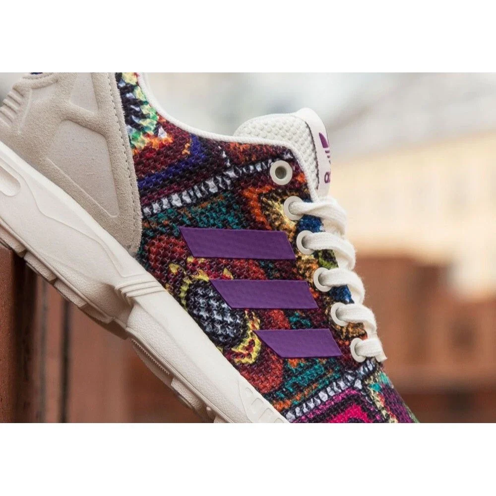Adidas ZX Flux Torsion Multicolor Grape Sneaker Running - Women's Size 7.5